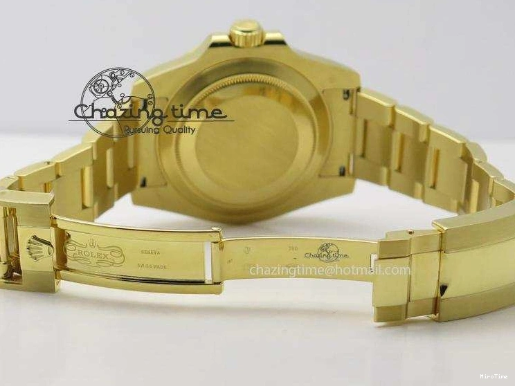 MiroTime 0116 RelaxedFit GMT-Master II 116718 LN Bp-Maker Best Edition YG Wrapped Bezel Black Dial On YG Bracelet ETA 3988